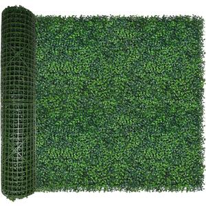 ODTORY Artificial Ivy Privacy Fence Wall Screen,40X120 in(33.5 sqft) UV-Anti Faux Boxwood Roll Panels Greenery Backdrop Ivy Vine Leaf Hedges Fence Panels for Indoor Outdoor Green Wall Decor