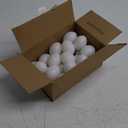 30 Pack White Plastic Eggs, Fake Easter Egg, Artificial Chicken for DIY Crafts, Painting, Party, Home Decor, Kids, Kitchen