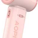 Portable Fan - Pink Mini Turbo Handheld Fans with Digital Display (High Speeds 24000RPM) - Rechargeable Battery Powered Fan for Travel, Camping Essentials, Gifts for Women, Mom