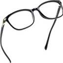LifeArt Blue Light Blocking Glasses, Anti Eyestrain, Computer Reading Glasses,TV Glasses for Men and Women (02_nola_black)