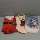 STYPOP 16 Pack 10" Christmas Gift Bags Medium Size with Tissue Paper, Reusable Non-Woven Christmas Tote Bags with Handles, Perfect for Xmas Gift Wrap/Party Favor Supplies, 10" × 8" × 4"