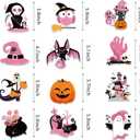 3 x 24pc Pink Halloween Party Hanging Swirls Decorations - Cute Ghost Pumpkin Ceiling Streamers for Themed Party