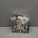 Champagne Christmas Ornaments - 52 Pack Plastic Shatterproof Baubles Set for Tree, Wreath, Wedding & Party Indoor Decor