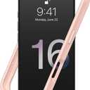 RhinoShield Bumper Case Compatible with iPhone 16 Pro | CrashGuard - Shockproof Slim Design Protective with Military Grade Drop Protection - Blush Pink