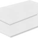 Frienda 2 Pack 100" x 80" x 0.2"Upholstery High Density Craft Sheets Cushion Foam Replacement Rectangle Cut to Size Cushion Chair Padding, Suitable for Shipping, Packing, Mailing, DIY, Cosplay (White)