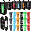 Mifoci 24 Sets Video Game Party Favors 24 oz Gamer Cup with Lids and Straws Gaming Paper Gift Boxes Plastic Reusable Gamer Tumbler for Game Birthday Party Supplies Gifts(Multicolor)