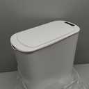 TIPGO 5 Gallon Motion Senor Bathroom Trash Can with Lid, Automatic Garbage Can Touchless, Smart Plastic Waste Basket for Narrow Spaces, Bathroom, Office, Bedroom, Living Room (White)