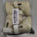 Dog Shoes, Dog Sandals for Hot Pavement, Non-Slip Waterproof Dog Booties for Winter Snowy Day and Summer, Adjustable Straps Easy-Clean Beach Outdoor Pet Boots Rugged Sole-4Pcs Beige (Size 4:2.24''x1.73'')(L*W))