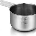 1 Cup Stainless Steel Measuring Cup 240ml 8oz Single Measure Cups Metal Measuring Cups with Handle for Cooking Baking