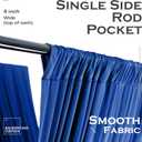 20ftx40ft Royal Blue Ceiling Curtain for Wedding Parties 4 Panels Wrinkle-Free 40 FT Long Tent Draping Curtains for Wedding, Birthday & Theme Parties, 40ft Height with Rod Pocket