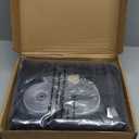 Garage Door Screen for 1 Car, 2 Car Garage, Magnetic Closure Heavy Duty Weighted Bottom Fiberglass Mesh Keep Annoying Animal Out (Black, 16 ft x 9 ft)