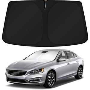 KUST Windshield Sun Shade for 2011-2018 Volvo S60 Accessories Custom Fit Sunshade Sun Visor Protector Foldable Blocks UV Rays Keep Your Car Cooler