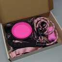 No Pull Dog Harness, Collar & Leash Set | Includes Dog Seat Belt, Collapsible Bowls & Poop Bag Dispenser, Ideal for Training, Walking, Hiking. Fits Small to Large Dogs(Pink, M)