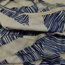 Angashion Women's Sexy V Neck Printed Spaghetti Strap Beach Romper Shorts Jumpsuit ,Blue Stripe,Medium