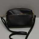 FYY Small Crossbody Bags for Women Vegan Leather Crossbody Purses for Women Travel with Adjustable Shoulder Strap (Black)