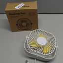 Fan Compatible with Slumberpod Blackout Sleep Tent, USB Small Desk Fan, 2 Speed 360Rotate, Portable and Lightweight Compatible with Blackout Tent Mesh Pocket, Smooth Air Circulation for Sleeping