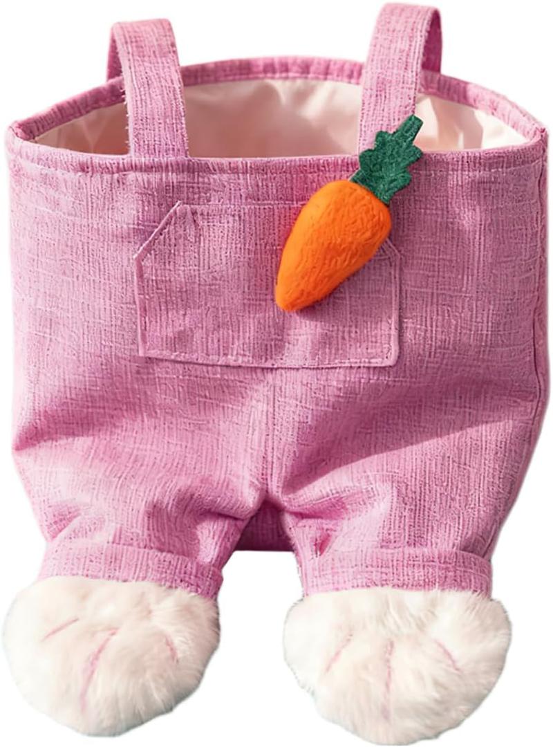 Easter Party Candy Bag Creative Rabbit Overalls Shape Storage Bag Candy Treat Gift Bags for Easter Party Decoration Supplies