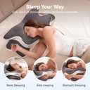 Alcedo Cervical Memory Foam Pillow for Neck and Shoulder Pain Relief, Ergonomic Adjustable Orthopedic Pillow with Cervical Support for Side, Back and Stomach Sleepers