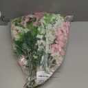 Dailisen 3 Strands 40'' Silk Blush Wisteria Artificial Flowers, Fake Wisteria Floral Hanging Plant Garland, for Home Decor, Party, Floor Vase, Balcony, Wedding Arrangement Decoration (Blush)