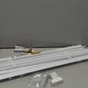 SEEYE Cordless Mini Blinds Aluminum Venetian Blind Horizontal Window Shades, 1" Slat Size - Rooming Darkening Blinds Anti-UV & Waterproof for Bedroom, Office, Easy to Install, 34" W x 64" H, White