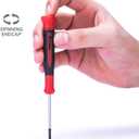 EFFICERE 9-Piece Precision Screwdriver Set | Phillips #0, #00, #000 | Flat 1.5mm, 2.0mm, 2.5mm | Torx T5, T6, T7 | Durable Chrome Vanadium Steel Shaft, Magnetic Tip, Ergonomic Grip, and Swivel End Cap