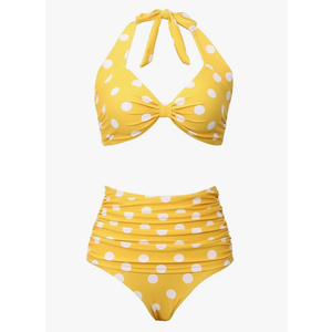 Honlyps High Waisted Bikini Sets for Women Tummy Control Bathing Suit Retro 2 Piece Swimsuit Polka Dot Modest Swim Suits 2025
50+ bought in past month, Size M