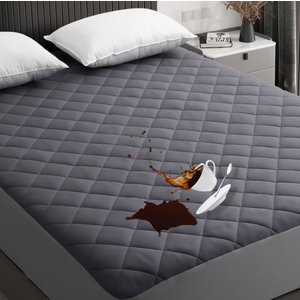 EDILLY Full Size Waterproof Mattress Protector Pad Cover with Deep Pocket Quilted Fitted 8" - 21" Breathable & Noiseless (Dark Grey, Full)