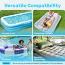 SLOOSH Electric Air Pump for Inflatables, Quick-Fill Inflator Deflator with 3 Nozzles, Portable Air Mattress Pump for Beds, Pool Floats, Swimming Rings,Outdoor Camping Inflatable, AC/DC Adaptors