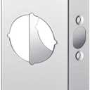 Dunzy 1 Pack 1-3/8 Inch x 9 Inch Door Reinforcement Plate 2-1/8" Thick Stainless Steel Lock and Door Reinforcer Security to Repair Home Wood Metal Knob/Lock/Latch/Deadbolt, Silver