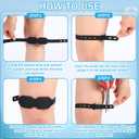 Hiboom 2 Pack Knee Strap Patella Band Patellar Tendon Support Knee Brace for Women Men Youth Pain Relief Basketball Tendonitis Jumper Osgood Schlatter Running Sports Football Hiking Squats