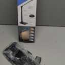 LED Desk Lamp with USB Ports,Touch Desk Lamps for Home Office with 5 Color Modes,3 Brightness Desk Light with Small Night Light,Reading Lamp Table Lamp for Bedroom Bedside Study Black with adapter