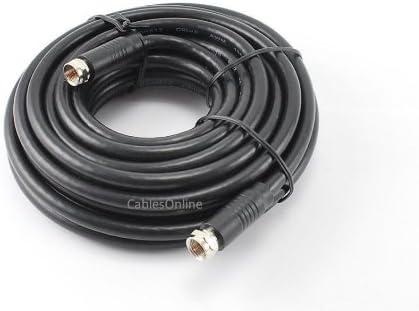 CablesOnline 25ft RG6 75 Ohm High-Grade F-Type Coaxial Video Cable (R-0025)
