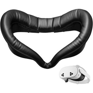 SUPERUS for Quest 3S Face Pad Cover Facial Interface, Soft PU Face Cushion Pad Compatible with Meta/Oculus Quest 3S Accessories, Fully Integrated Anti-Light Leakage Design (Not Fit Quest 3)