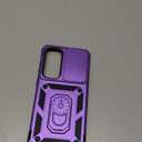 SURITCH for Samsung Galaxy S25 Plus Case with 360 Rotatable Hand Strap Phone Grip & Invisible Kickstand & Slide Camera Cover, Rugged Shockproof Protective Cover for S25 Plus -Dark Purple