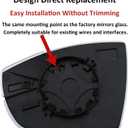 Passenger Side Mirror Replacement for Ford Focus 2012 2013 2014 2015 2016 2017 2018 - Right Side Mirror Glass, Rear View Mirrors Glass