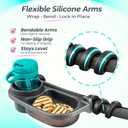 Swanoo Universal Stroller Snack Tray | Compatible With Nuna Mockingbird Bugaboo Uppababy | Stroller Bumper Bar Tray Attachment with Cup Holder | Baby Toddler Disneyland Essentials Stroller Accessories