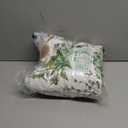 Sanracie Cotton Standard Pillow Shams 20"x26", FlowersPlant Pattern Printed Quilted Pillow Covers Standard Size Soft Breathable Pillow Cases 2 Pcs