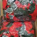 Crowye 20 Pcs Christmas Poinsettia Garland with Holly Leaves Artificial Poinsettia Flower Vines Xmas Rattan Ornament for Mantle Fireplace Table Indoor Outdoor Garland Christmas Decor