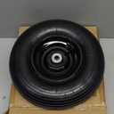 13 Inch 1 PC Rubber Pneumatic Replacement Tires and Wheels 4.00-6 with 5/8'' Axle Bore Hole, Inflated Air Wheel for Wheelbarrow/Wagon/Hand Truck/Trolley/Garden Scooter etc.