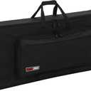 Gator Cases Lightweight Keyboard Case with Pull Handle and Wheels, Fits Standard 61 Note Keyboards and Electric Pianos (GK-61)