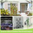 Jesosia Garden Trellis for Climbing Plants Outdoor - 65" PE-Coated Metal Pipes & Plastic Grids Rose Wall Trellis Frame - Sturdy Privacy Screen Plant Support Fence for Flowers Vines Vegetables