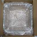 Small Casserole Dish, 5 Inch Glass Square Baking Dish Individual Portion Baking Pan for Oven Microwave Air Fryer Square Egg, Clear Prep Bowls with Handle