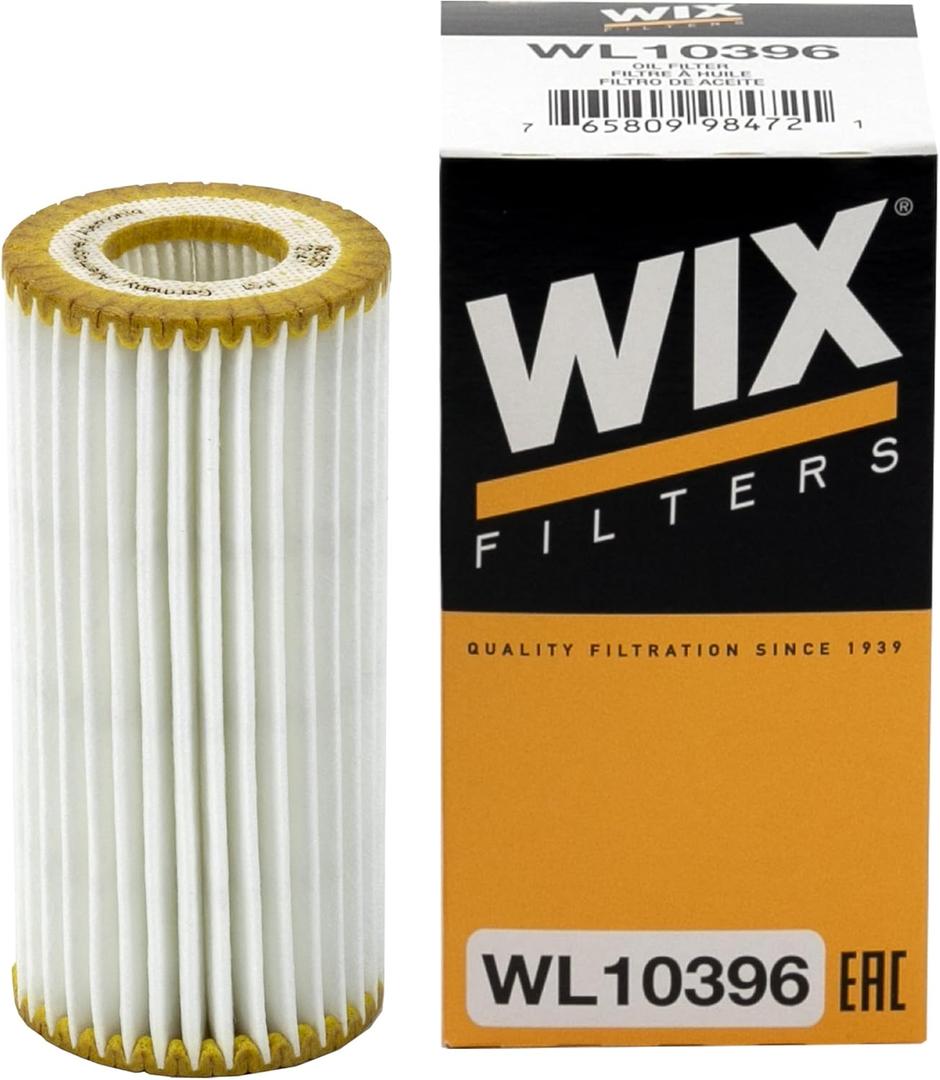 WIX WL10396 Oil Filter Replacement, Built for Synthetic and High Mileage Oil - Compatible With Audi, Porsche, VW (12-20)