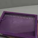 Vicoter Velvet Necklace Display Jewelry Tray 20 Hook Necklace Tray Necklace Pendant Jewelry Tray for Women and Girls