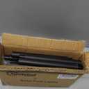 kinna Outdoor Solar Path Lights Waterproof Landscape Pathway Light with 6 White LEDs Garden Lighting Decorative for Patio Driveway Backyard (Black-4 Pack)