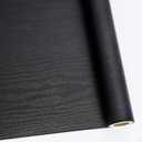 Abyssaly 24 Inch X 196 Inch Black Wood Self Adhesive Paper Decorative Self-Adhesive Film Furniture Real Wood Tactile Sensation Surfaces Easy to Clean