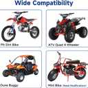 1.1 Inch Muffler Compatible with 125cc 110cc Chinese ATV 4 Wheeler Tao tao Coolster Apollo, Universal 28mm Exhaust Silencer for Pit Dirt Bike CRF50 SSR Baja with Heat Shield Tape Parts