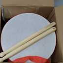 Kids Drum Set,8 in Wooden Toy Drum Set,Educational Baby Musical Toys Drum with Adjustable Strap 2 Drumsticks,Sensory Musical Instrument Drum Toy for Toddler Boys & Girls Gift(Red)