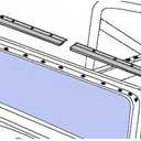 Bestop 5120901 Windshield Channel for 1976-1995 CJ5/Wrangler and 1964-1984 Toyota Landcruiser