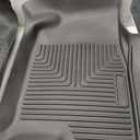 Husky Liners Weatherbeater Floor Mats | Fits 2019 - 2026 Chevrolet Silverado & GMC Sierra 1500] & 2020 - 2026 Silverado/Sierra 2500/3500 DOUBLE & CREW CAB ONLY | Front Row, 2-pc Black - 13211